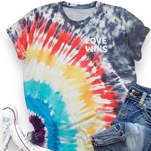 Tie Dye Pride Top - Sz Medium
